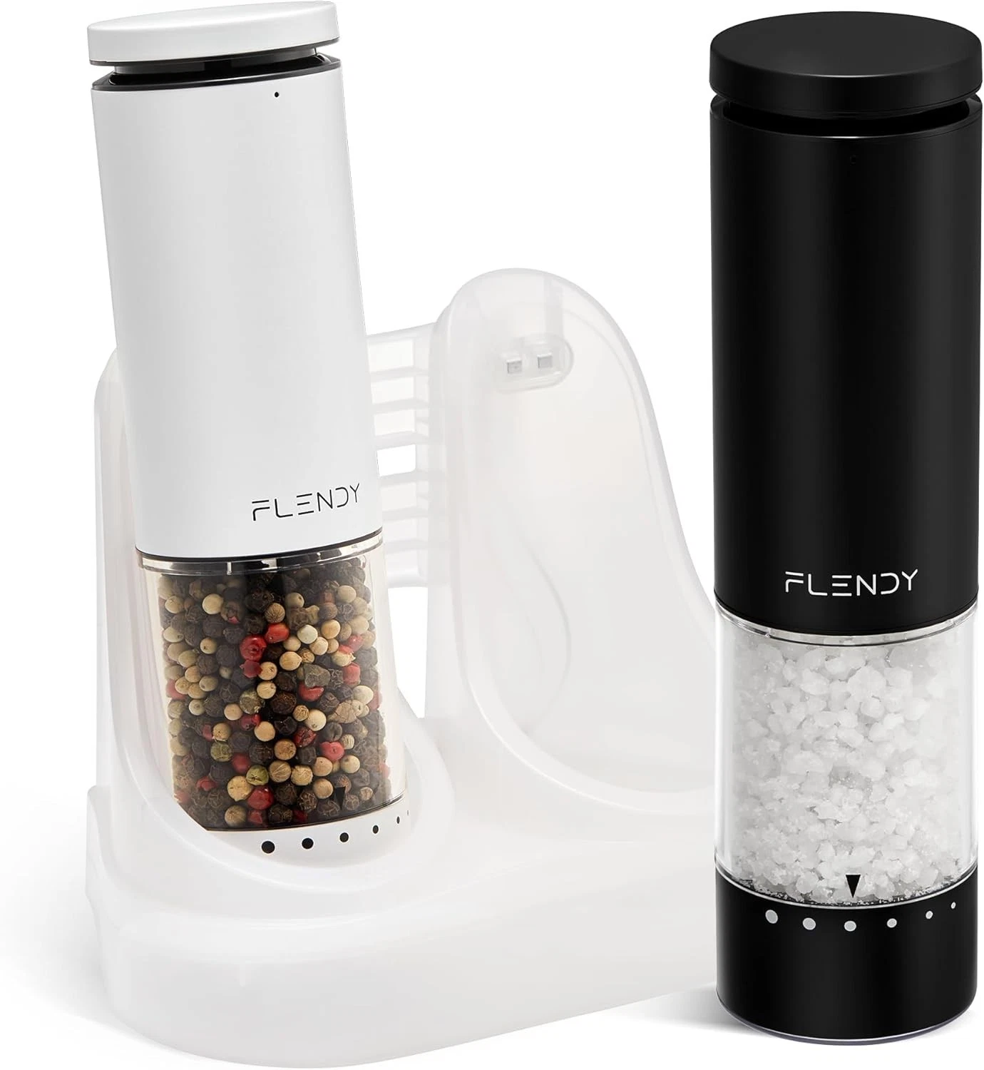 Electric Salt and Pepper Grinder Set Rechargeable, Automatic Salt and Pepper Gri