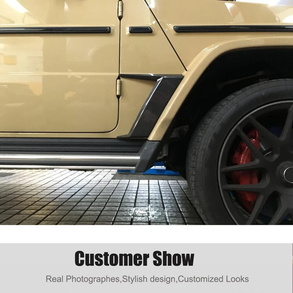 Carbono real para Mercedes-Benz Clase G W463 W464 G550 G63 ventilación lateral guardabarros 2019UP Foto 3 de 4