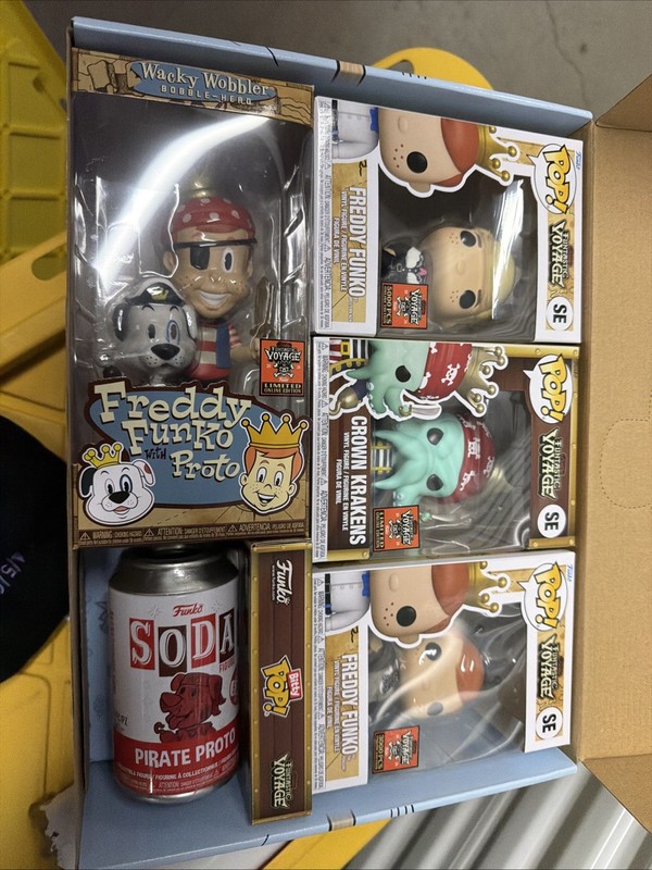 Funko Funtastic Voyage Box of Fun Fundays  2024 BlackLight Buccaneers, Ken, etc.