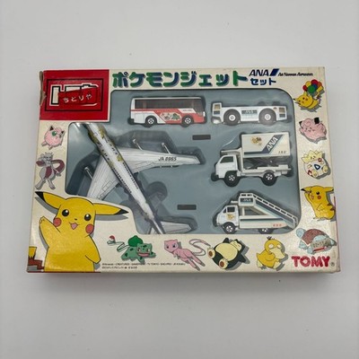 Takara Tomy Tomica ANA Pokemon Jet Set Pikachu Mini Car Toy Used Retro Japan