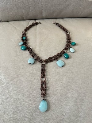 VINTAGE MIRIAM HASKELL SIGNED COPPER NECKLACE