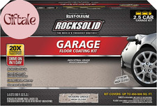 381087 Rocksolid Polycuramine Garage Floor Coating, 2.5 Car Kit, High Gloss Mode