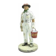 BOM044 Auxiliary Singapore tin Lead Firefighter Fireman Figure DelPrado 1:32