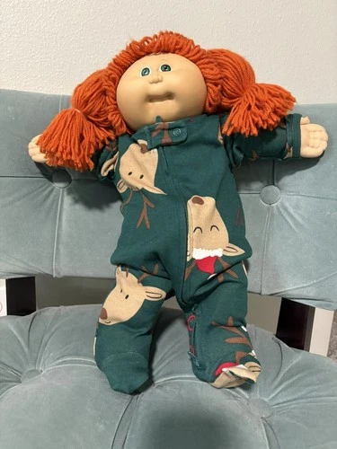 Cabbage Patch Red hair, Double Ponies Green Eyes With Birth Certificate.