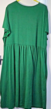 Simply Be size 28 ladies green midi dress pockets short sleeves