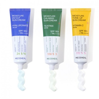 MEDIHEAL Moisture Sun Cream TEATREE, Vitamin C, Hyaluronat LSF50+/PA++++ 50 ml