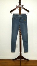 Levi's 711 Skinny Stretch Denim Jeans Miss size 26 Embellished