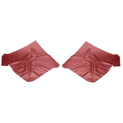 TMI 65 Correct Red Quarter Trim Upholstery Pair Mustang Coupe 65-68