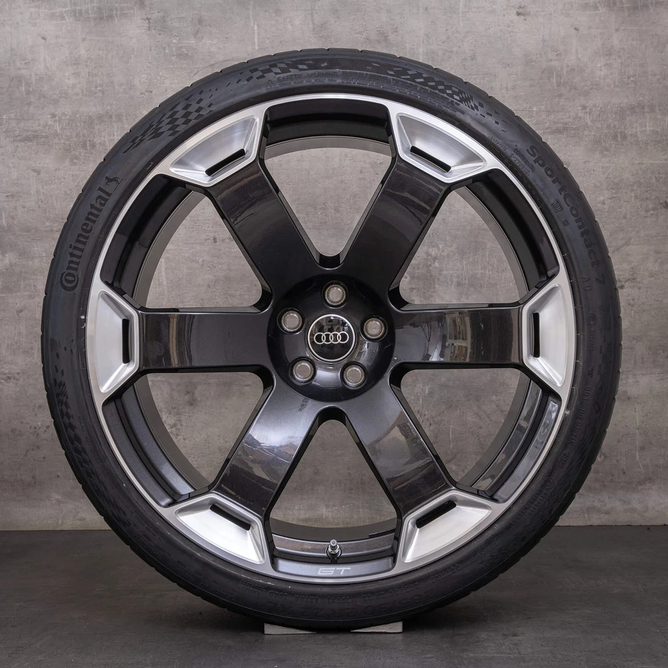 Audi RS6 RS7 GT Felgen 22 Zoll 4K C8 Sommerräder Retro 4K0601025EB titan NEU - Bild 4 von 4