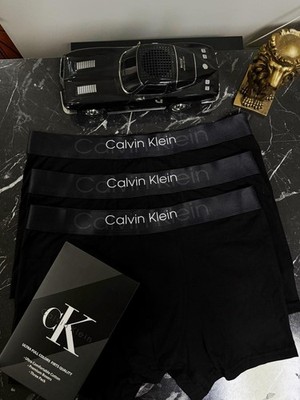Calvin Klein Cotton Classics Men's Boxer Briefs - Black, ALL SIZES, Pack of 3