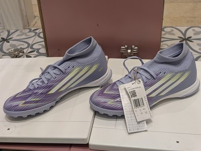 Adidas F50 Sparkfusion League Fußballschuh violett/Lemon-Kunstrasen/ Hallenboden