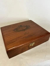 Partagas Limited Reserve Regale Empty Wooden Cigar Box Hinged Lid 2 Inserts