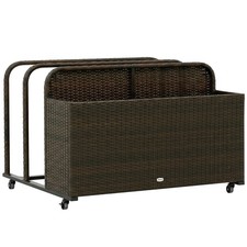 Wicker Pool Float Storage Organizer, Pool Float Holder