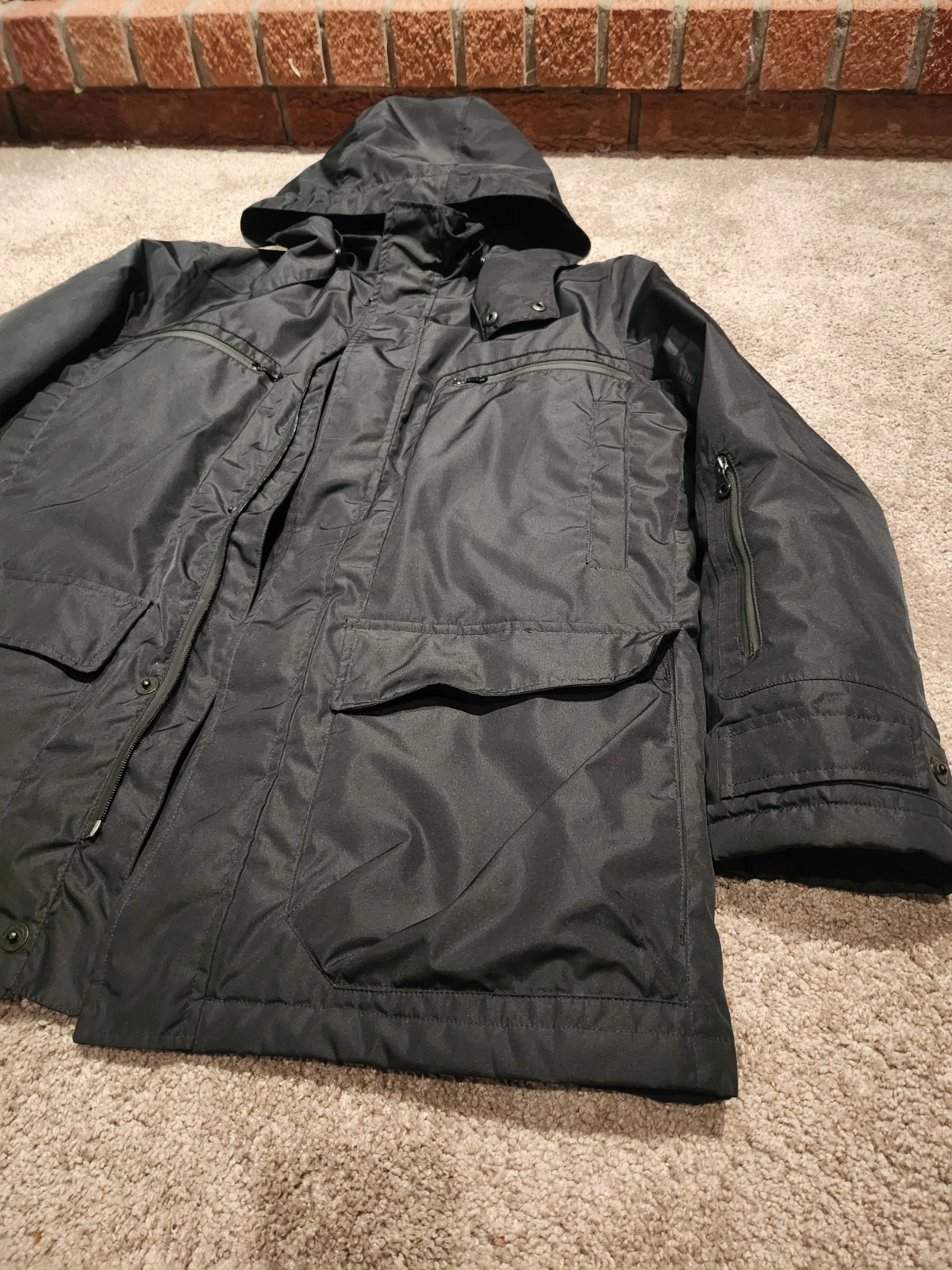 Mens Paul & Shark TYPHOON 20000 Black Jacket M Medium Thermometer image 2