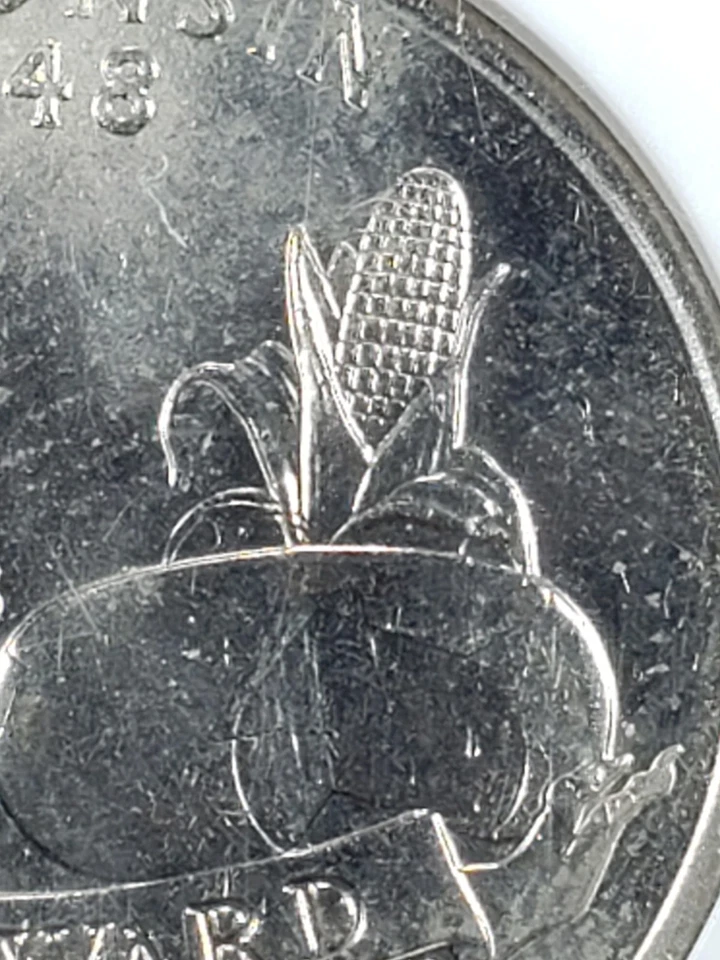 2004-D Wisconsin State Quarter Extra Leaf Low Leaf Variety NGC MS-64 - Image 3 of 4