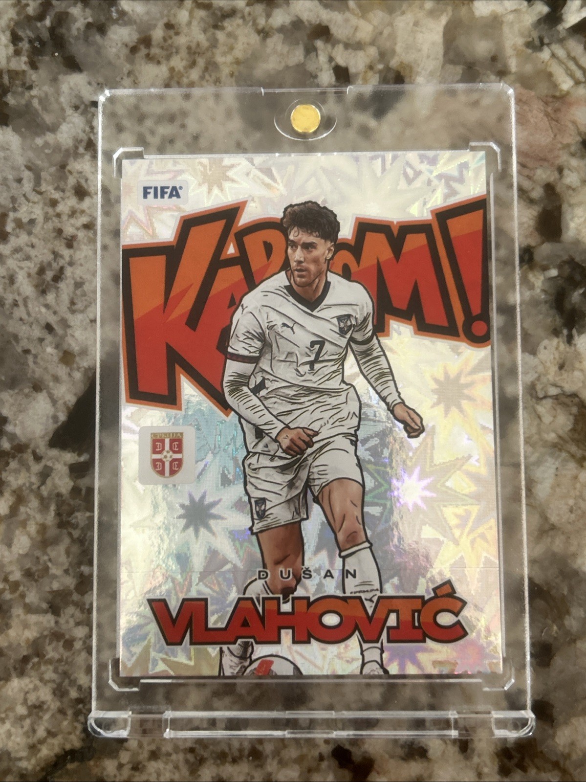 2024-25 Donruss Dusan Vlahovic Kaboom SP #8 Serbia