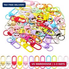 Keychain clip 60pcs Swivel Snap Lobster Claw Keychain Clasps Lanyard Hardware Ke