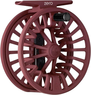 Redington ZERO 4/5WT Fly Reel Large Arbor Burgundy Clicker Drag Ultralight