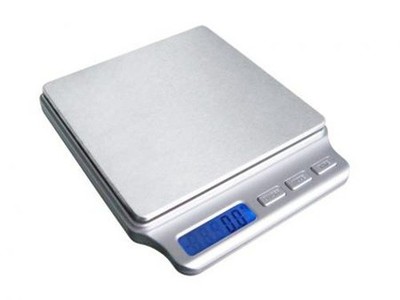 Professional Digital Table Top Scale 2000 x .1 g Lab-2000 w/ 4x4 Steel Platform