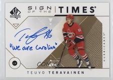 2018-19 SP Authentic Sign of the Times Inscriptions Teuvo Teravainen Auto s3g