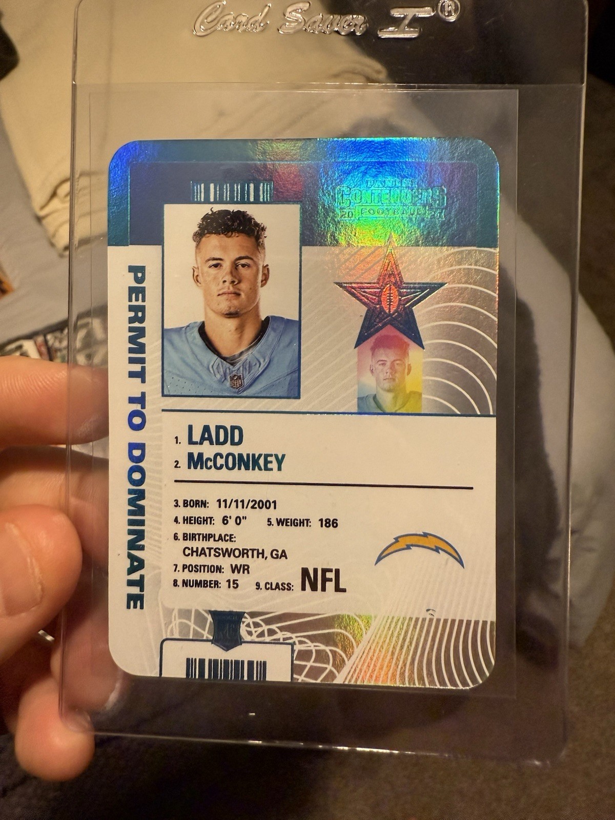 2024 Panini Contenders Ladd McConkey - Permit To Dominate