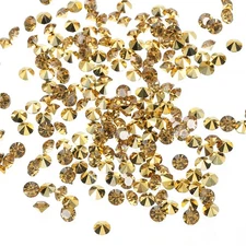 10000Pcs Acrylic Diamond Vase Filler 4mm Wedding Table Scatter Crystals Gold