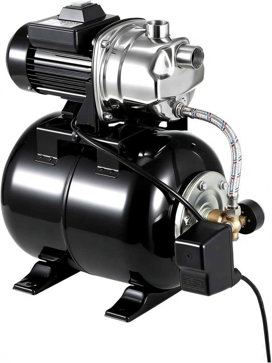 GRAVEE 1.6HP Shallow Well Pump with Pressure Tank 1320GPH 16