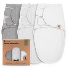 3-Pack Organic Baby Swaddles - Swaddles for Newborns, Infant 0-3 Months, Baby...