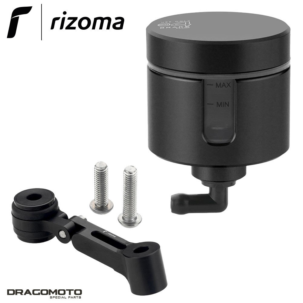 Réservoir Rizoma CT157BS pour Triumph Speed Triple 1200 RS noir en aluminium brossé