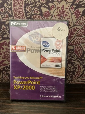 TEACHING YOU MICROSOFT Power Point XP/2000 PC CD-ROM FACTORY SEALED VINTAGE RARE