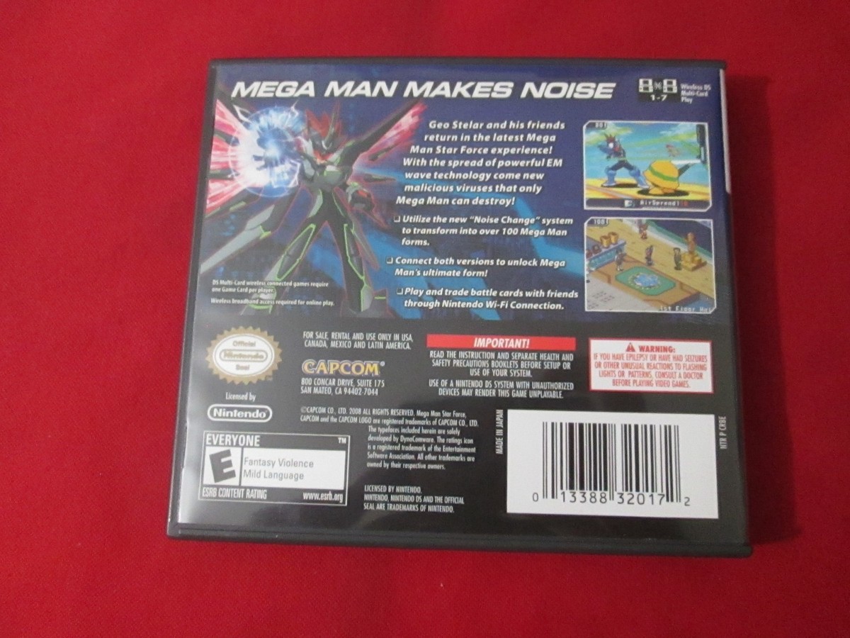 shape-c品 Mega Man Star Force 3 Black Ace Nintendo DS Complete CIB | eBay