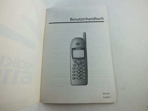 Oryginalna instrukcja obsługi Nokia 6110 niemiecka instrukcja telefon komórkowy instrukcja obsługi - Zdjęcie 2 z 14