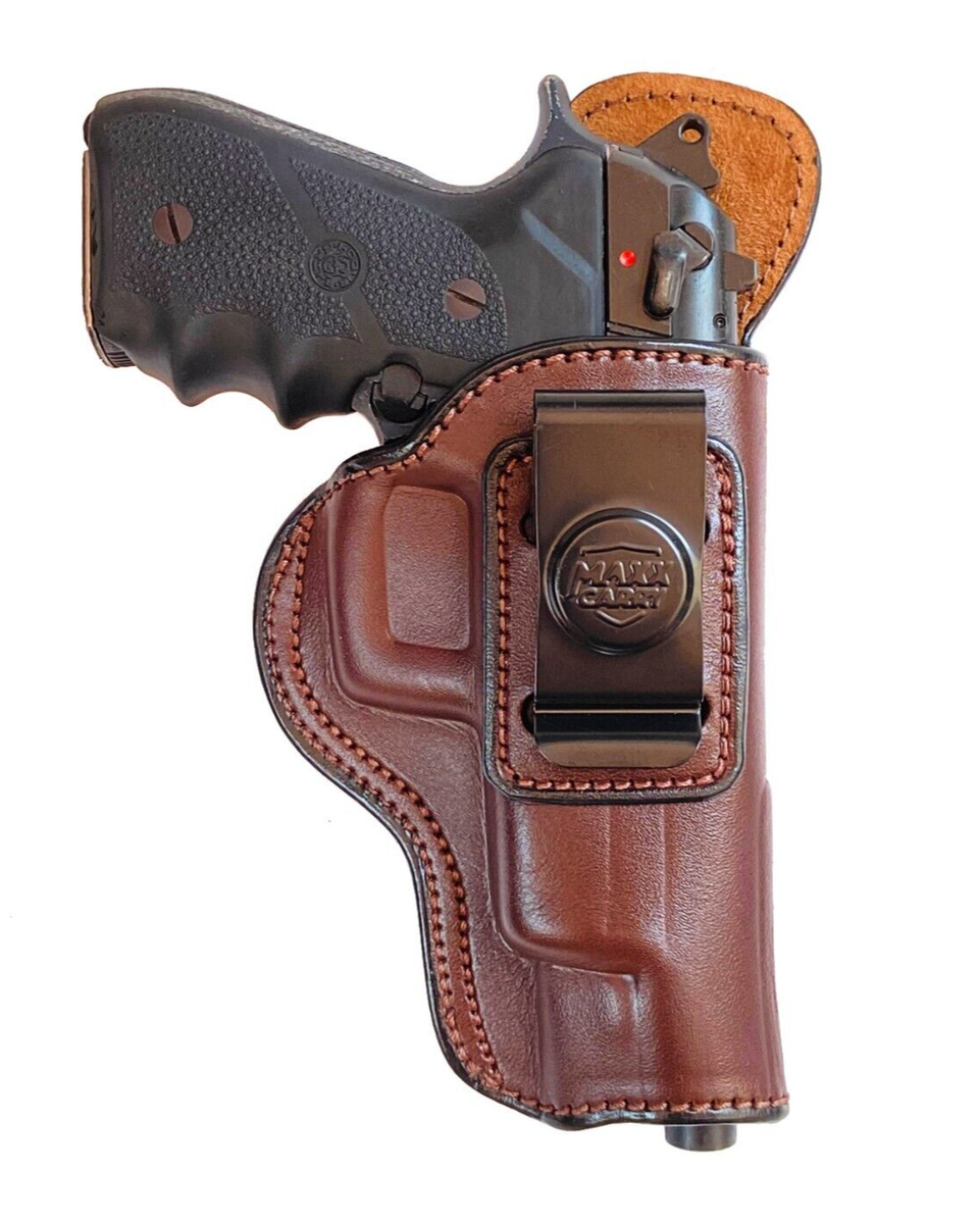 Max Carry Premium Brown Leather IWB Holster for Beretta 92FS/92X