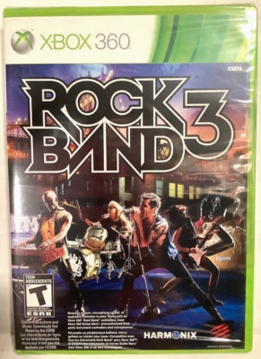 NEW Rock Band 3 Microsoft Xbox 360 RB3 Rockband SEALED Harmonix