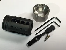 For Kel-Tec KSG : STEEL Defender Muzzle Brake, 6N Remover Tool & Extended Switch
