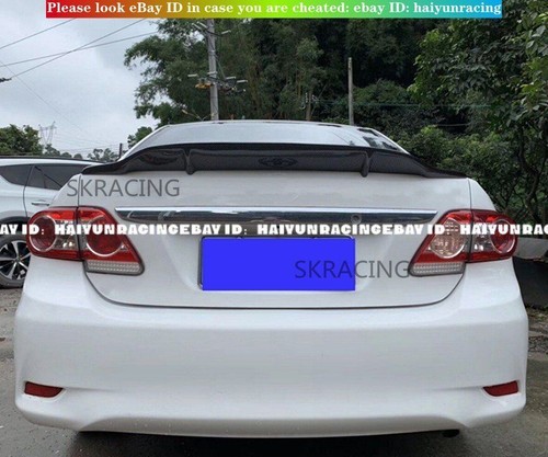 Alerón labial trasero de maletero negro brillante para Toyota Corolla 2009-2021 - Imagen 6 de 15
