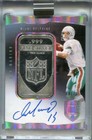 2021 Panini Eminence NFL Shield Autographs Silver Bar 1 Dan Marino Auto 9/10
