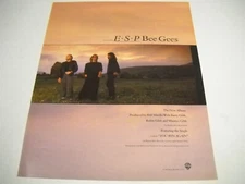 BEE GEES the new album is ESP original 1987 Promo Display Ad