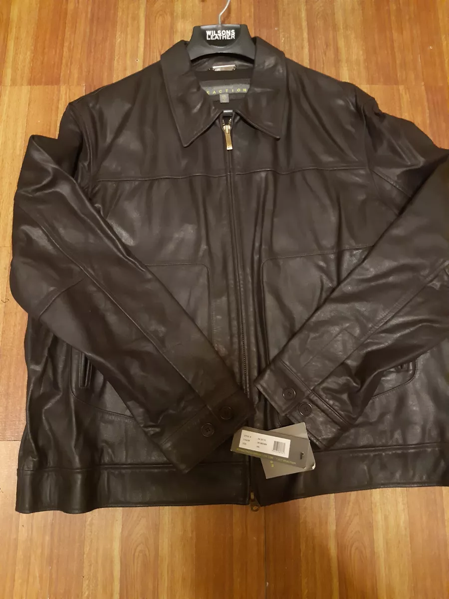 Kenneth cole reaction genuine leather jacket store