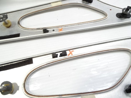 03 Mercedes R230 SL55 trim set, center console w/ ashtray, door panel trim, silv - Picture 14 of 14
