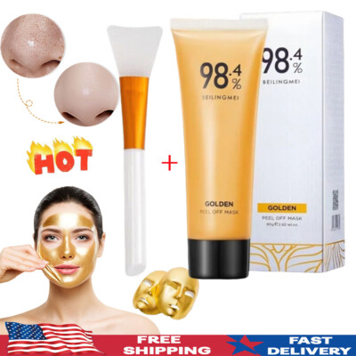 1-3PCS Gold Foil Peel-Off Mask - 98.4% Beilingmei Gold Face Mask,for wrinkles US