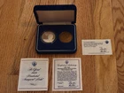 🌟1989 President George Bush Official Silver / Bronze Inaugural 2 Medal Set-XEIZ