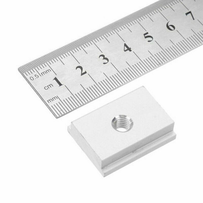 Binari A T In Alluminio 400 Mm - Set Con Cursori M6 E M8, Per Tavoli Da Falegname E Lavorazioni