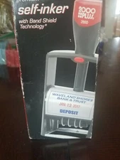 NEW! Cosco 2000 PLUS Self-Inking Phrase & Date Stamp 12 Phrases 2024N 011227  