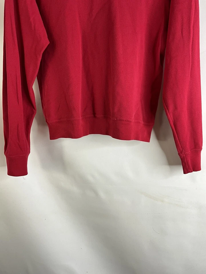 Suéter de cuello alto ligero cosido cocodrilo pequeño vintage años 80 Lacoste para mujer Foto 3 de 4