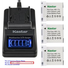Kastar Battery LCD Quick Charger for NB-11L Canon IXUS 160 IXUS 165 IXUS 170