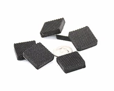 3/4" Square Non-Slip Silicone Feet w/ 3M Back for Furniture, Audio, Electronics