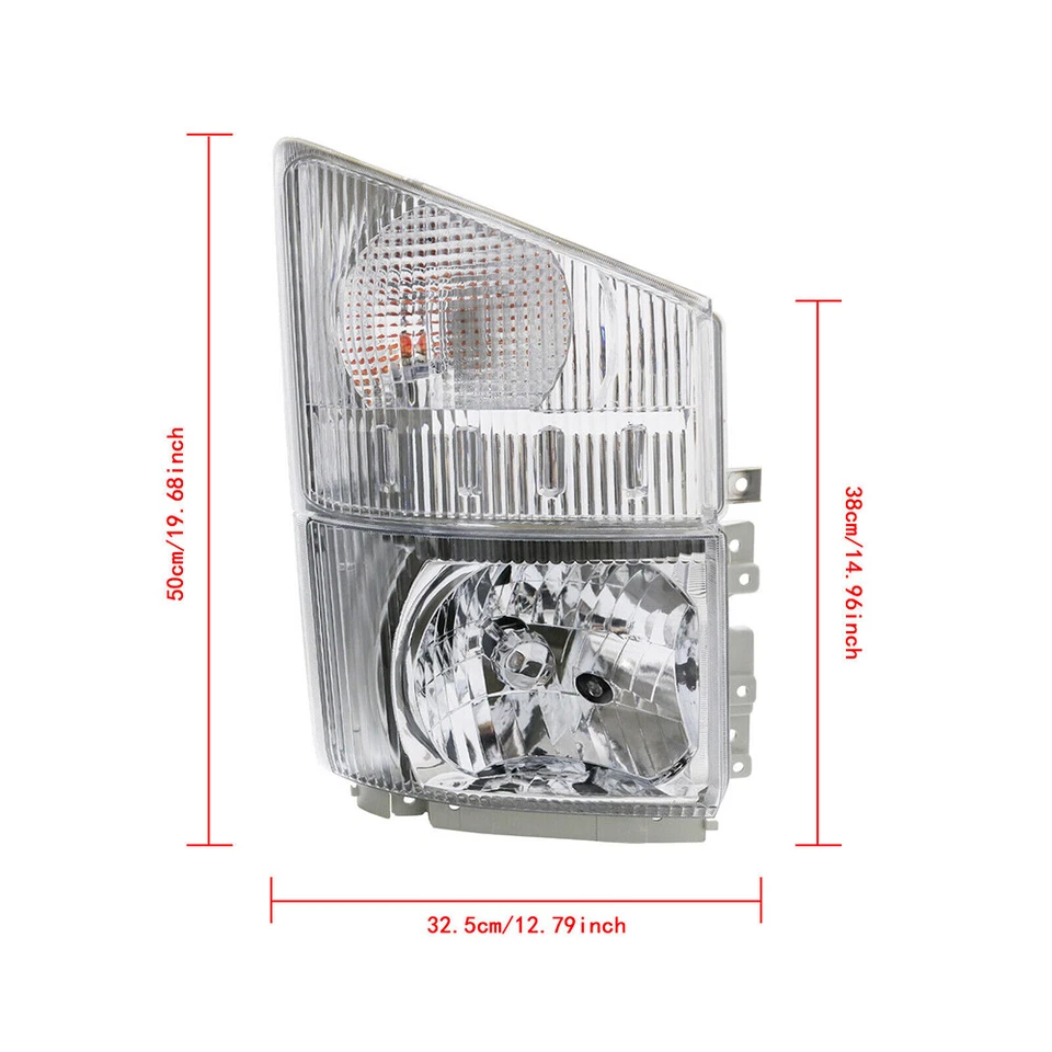 Fits 2008-2020 ISUZU NPR NPR-HD NQR NRR Headlights LEFT and RIGHT Corner Lamps - Изображение 2 из 4