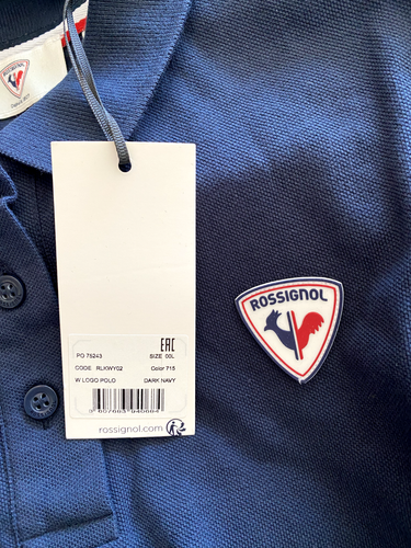Rossignol Damen Logo Poloshirt, groß, marineblau, brandneu mit Etikett - Bild 5 von 5