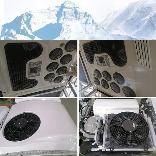 Heat & Cool 12V RV Air Conditioner Kit 12000BTU Rooftop Trailer Electric AC Unit - Foto 8 di 11
